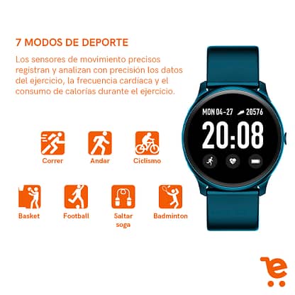 Smartwatch best sale kw19 especificaciones